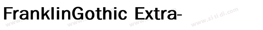 FranklinGothic Extra字体转换